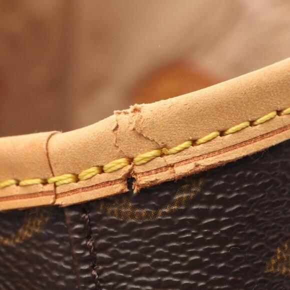 LOUIS VUITTON Brown Monogram Leather Pouch - Picture 8 of 11